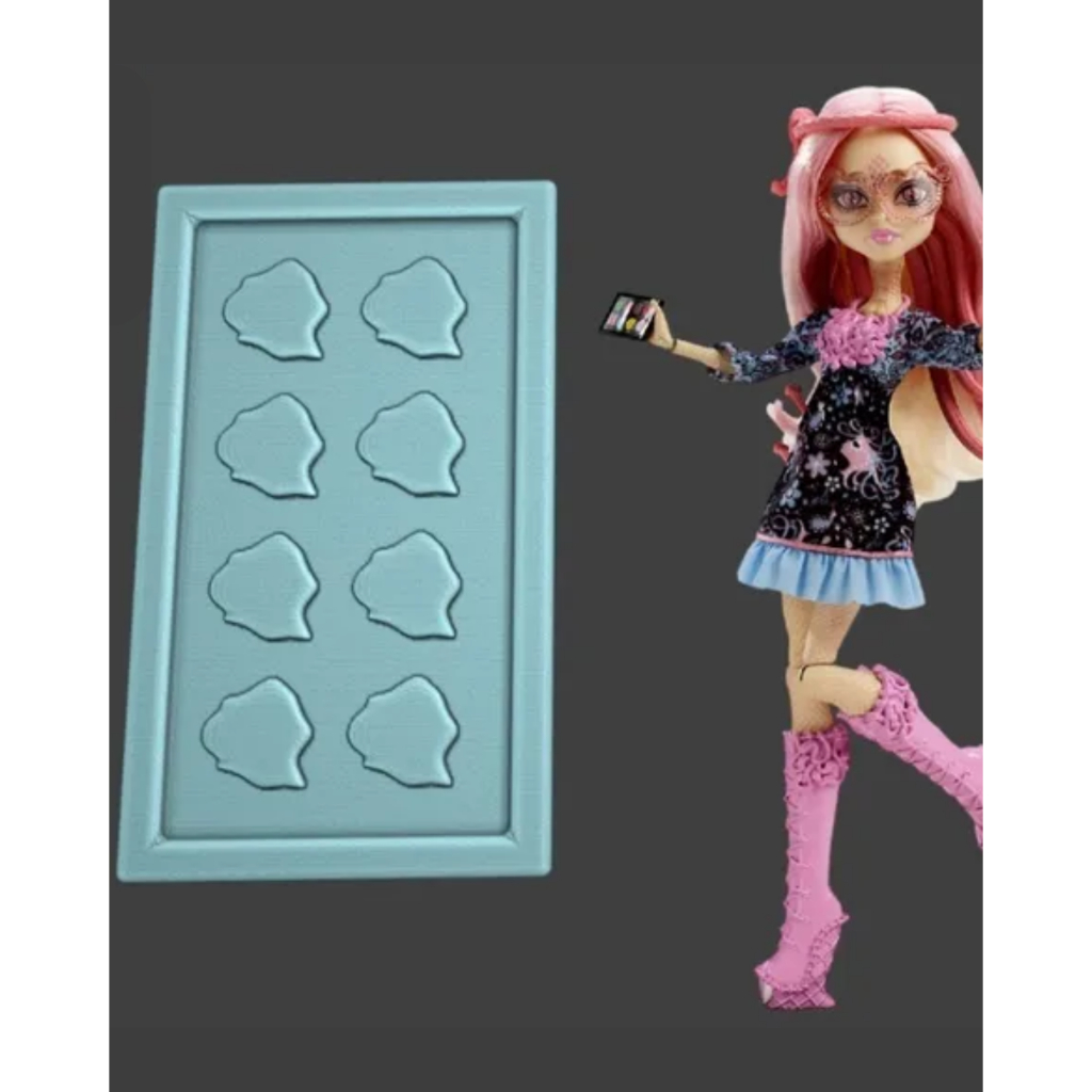 Paleta de Maquiagem Boneca Monster High Viperine Gorgon Impressa em 3D