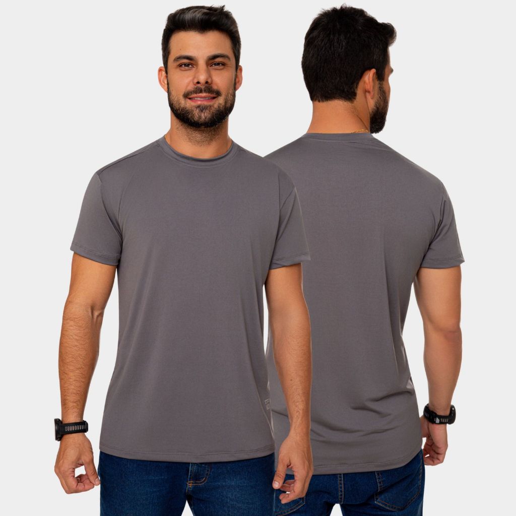 Camisa Camiseta Blusa Dry Fit Treino Esporte Corridan Academia Leve Proteção UV Solar Masculina Manga Curta