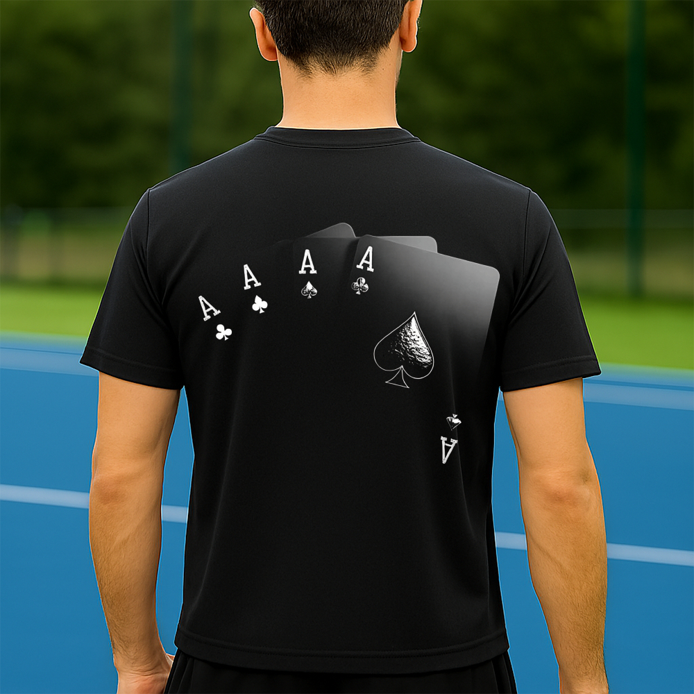Camiseta Dry Fit Masculina Estampada Cartas Invisíveis P ao GG Leve Respirável Academia Treino