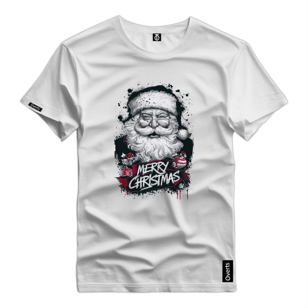 Camiseta Estampa Papai Noel Vintage Estampa Diferenciada Lindas Cores Malha 100% Algodão Reforçada