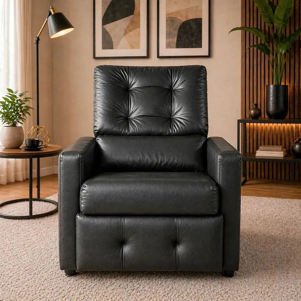 Cadeira Poltrona Paris Papai E Mamãe Reclinável Cor Preto - Loja Tigo Liso