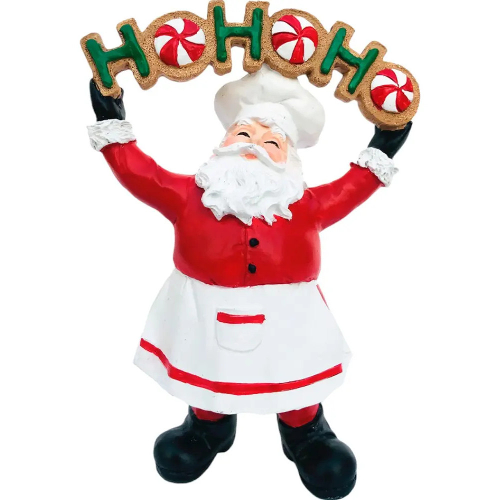 Enfeite Natalino Do Papai Noel De Resina Premium De 22cm - Cor: 02