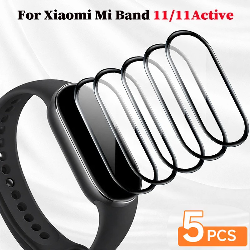 Película Anti-Arranhões 3D Curvada Preta Borda Macia HD Transparente Protetor De Tela De Cobertura Completa Para Xiaomi