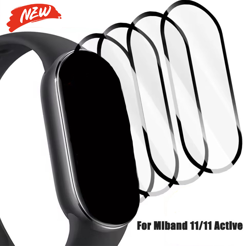 3 Pçs Para Xiaomi Miband 11/11 Protetores De Tela Ativos 3D Curvado Cobertura Completa anti-Risco Películas Protetoras C