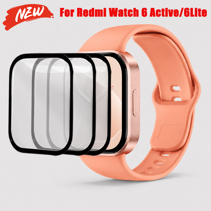 Película Macia Para Redmi Watch 6 Active/6 Lite 3D Curvada Cobertura Completa Protetora Protetor De Tela Filme Guarda