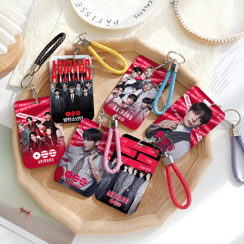KPOP 2026 ARIRANG Titular Do Cartão De Visita Bonito Push-pull Slide Card Bank ID Estudantes Capa Para
