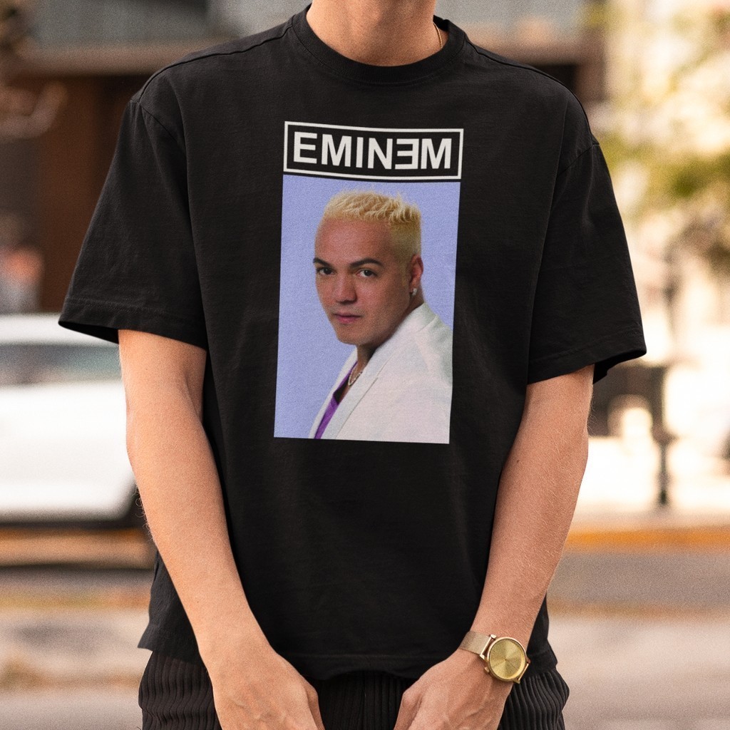 Camiseta Básica 100% Algodão Cantor Belo Eminem Engraçado Meme Brasileiro