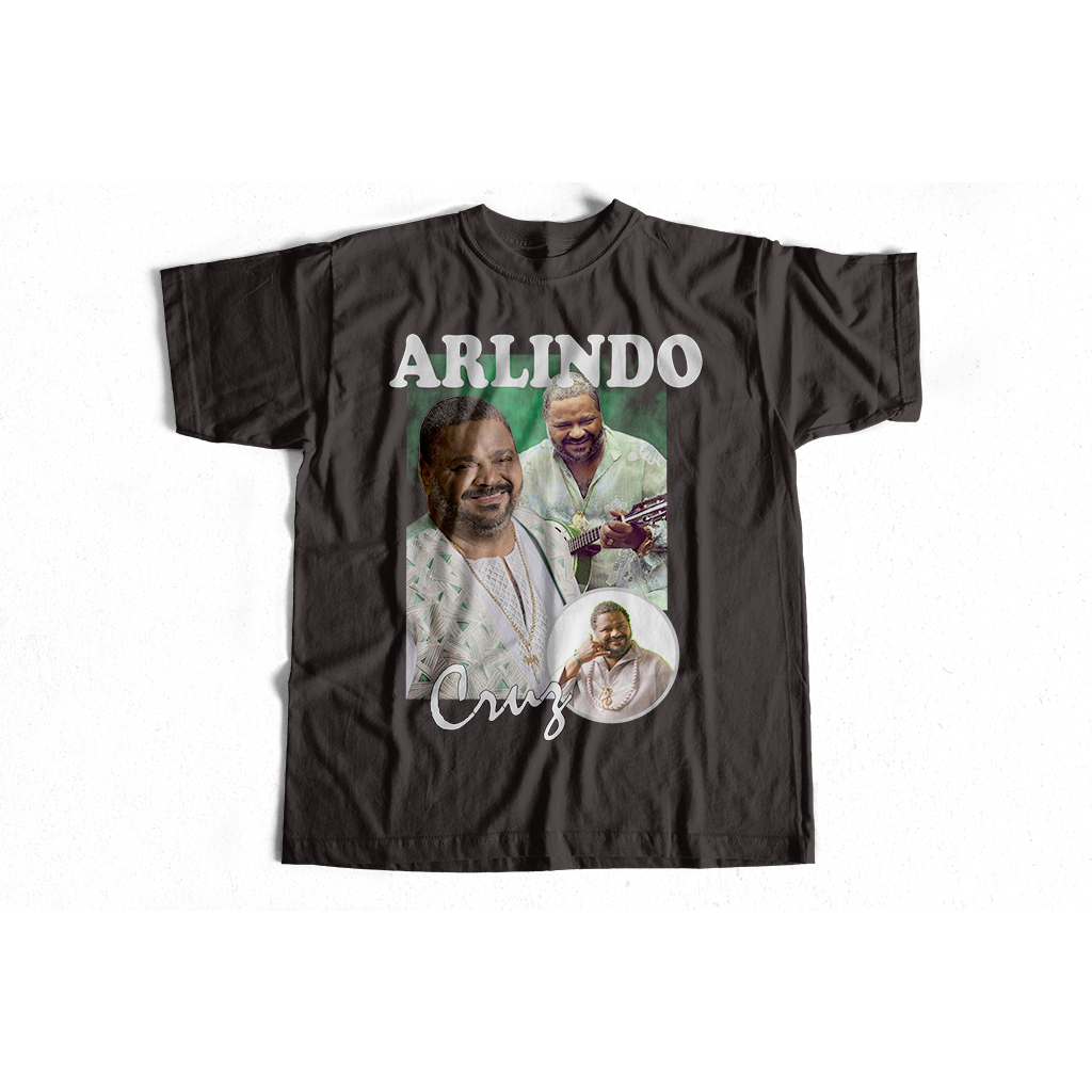 Camiseta Arlindo Cruz Premium 100% Algodão Fio 30.1 Unissex Streetwear Casual Cantores Bootleg