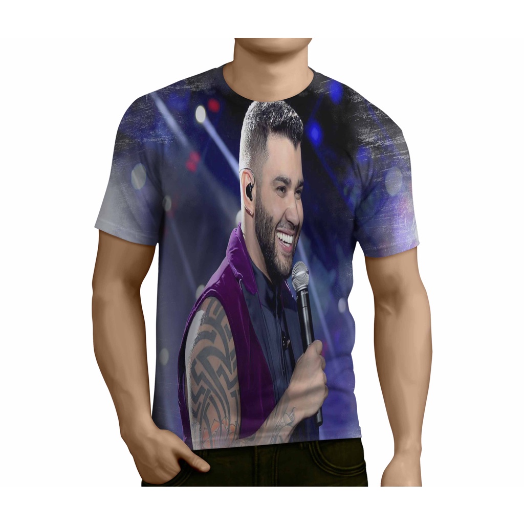 Camiseta Costumizada Cantor Sertanejo Gustavo Lima