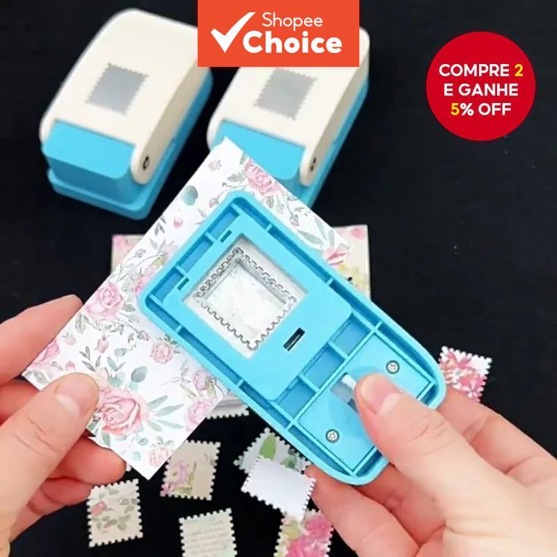 Alavanca De Ação Retângulo Postal Selo Perfurador Ferramenta Gravação Scrapbooking Cartão Fabricante DIY Papel Artesanat