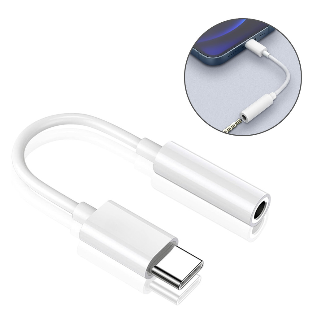 Cabo Adaptador Tipo C USB-C Macho Para Fone Ouvido P2 3.5mm Fêmea Headset