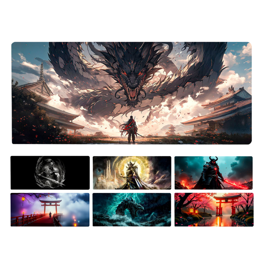 Mouse Pad Gamer Tecido Speed Antiderrapante Sublimado Desk Pad 0,90x0,40 Diversos Temas