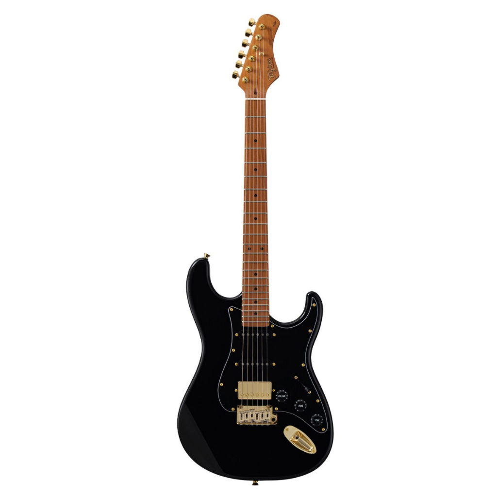 Guitarra Tagima Strato T-640 Super Black Escala Clara