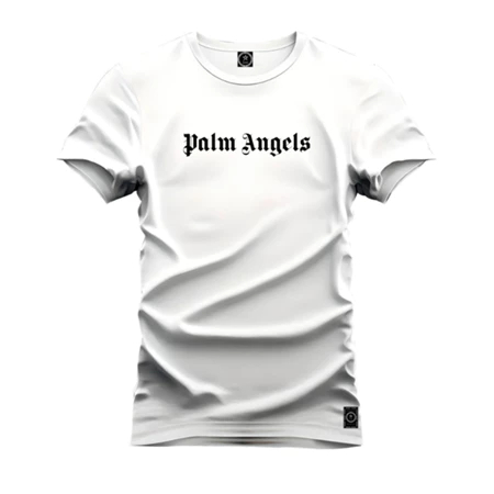Camiseta Masculina Estampada Minimalista Urbano Palm Algodão Premium
