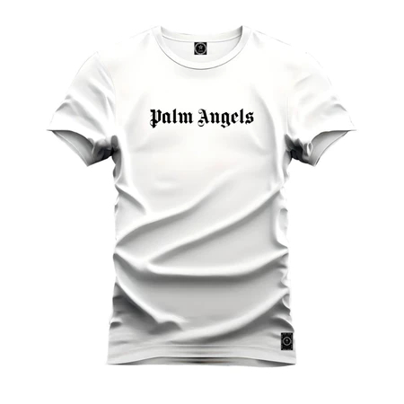 Camiseta Masculina Estampada Minimalista Urbano Palm Algodão Premium