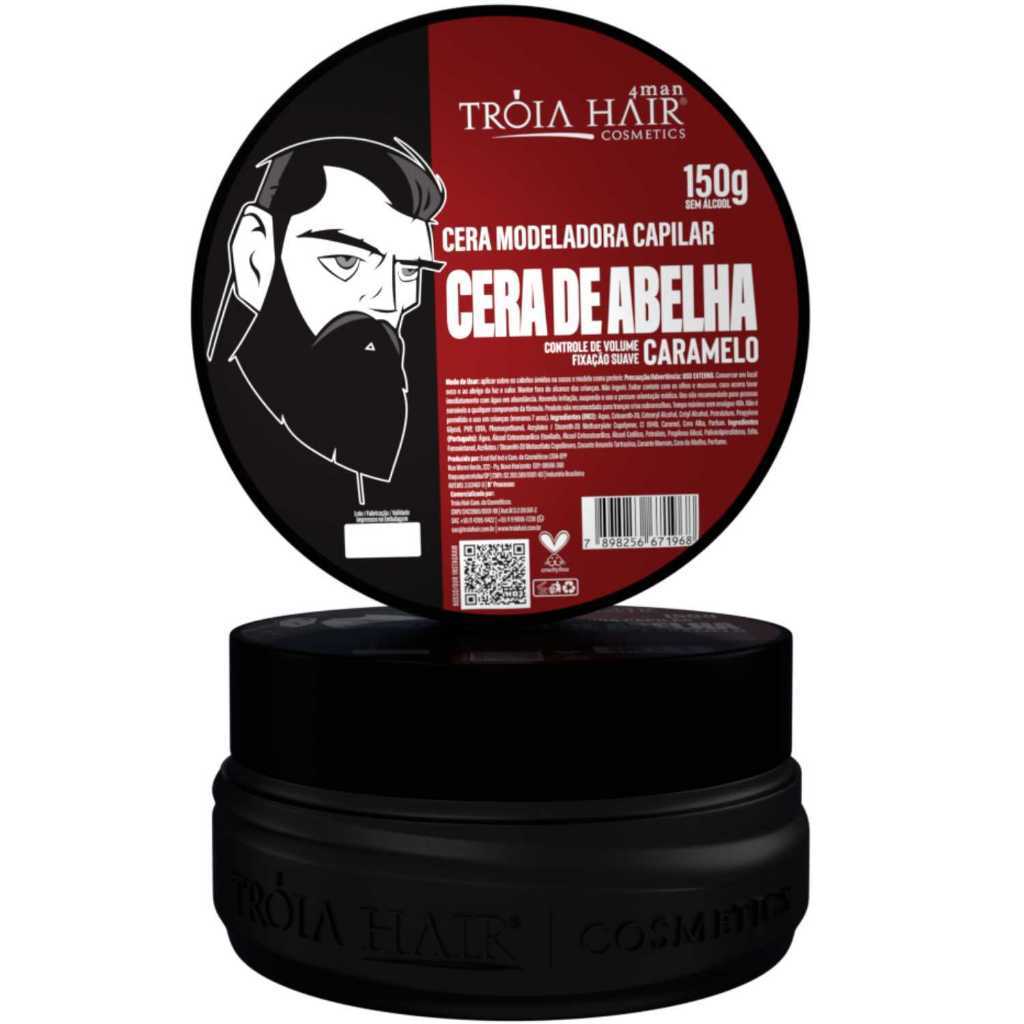 Cera Modeladora Efeito Caramelito 150g - Troia Hair