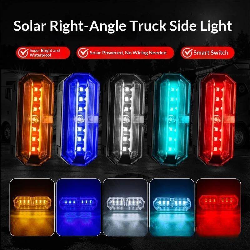 Luz De Advertência LED Movida A Energia Solar TSBR Marcadora Lateral Sem Fio Resistente Às Intempéries Para Carro Tru Tr