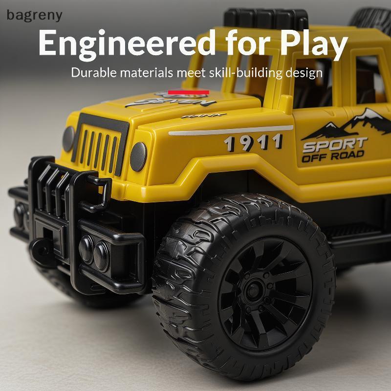 [bagreny] Brinquedo Monster Tru Para Crianças , Veículo Off Road Movido A Fricção , Carro Resistente De Plástico , Educa