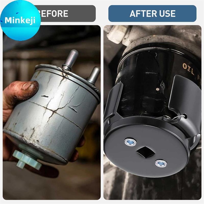 Milleji Chave De Filtro De Óleo Universal Ajustável 70-98mm 3/8 Unidade Ferramenta Resistente Para Carro Automotivo Tru