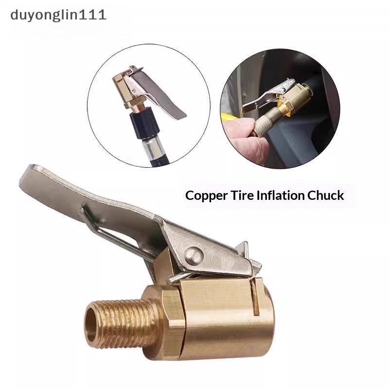 (duyonglin111) Adaptador De Clipe De Ar De Pneu De Latão Bocal De Localização Resistente Para Carro Tru Bike Inflator Pu