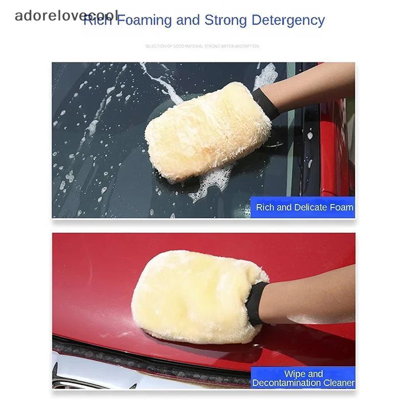 Luva De Microfibra Para Lavagem De Carro , Resistente A Arranhões , Ultra Macia , Pelúcia , Alta Espuma , Absorvente Tru