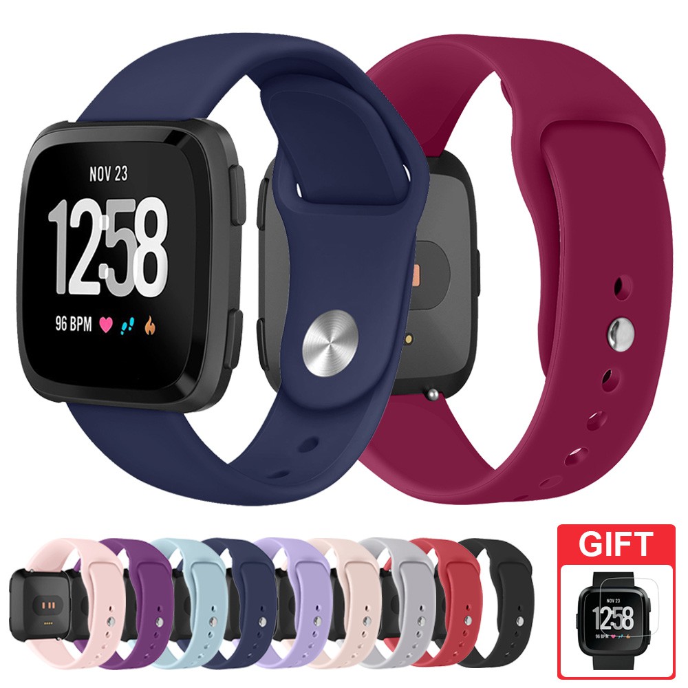 Substituição Banda Para Fitbit Versa 2 / Versa Lite Acessórios Cinta Faixa De Silicone Macio Cinta Para Fit bit Versa