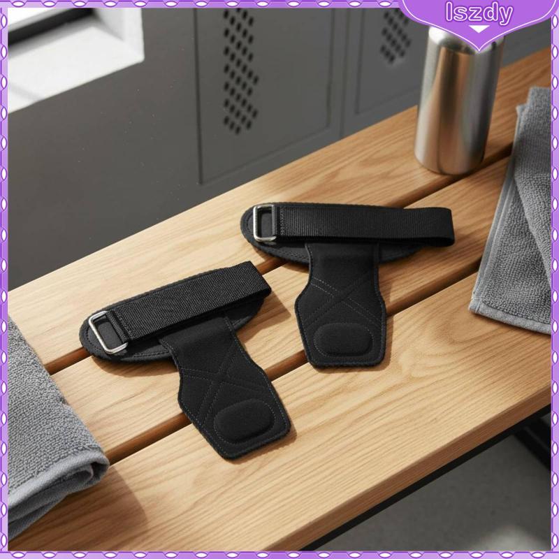 [Lszdy] 2 Peças Pull up Grip Strap Umidade Wicking Deadlift Protetor De Palma Suporte De Pulso Para Levantamento Terra