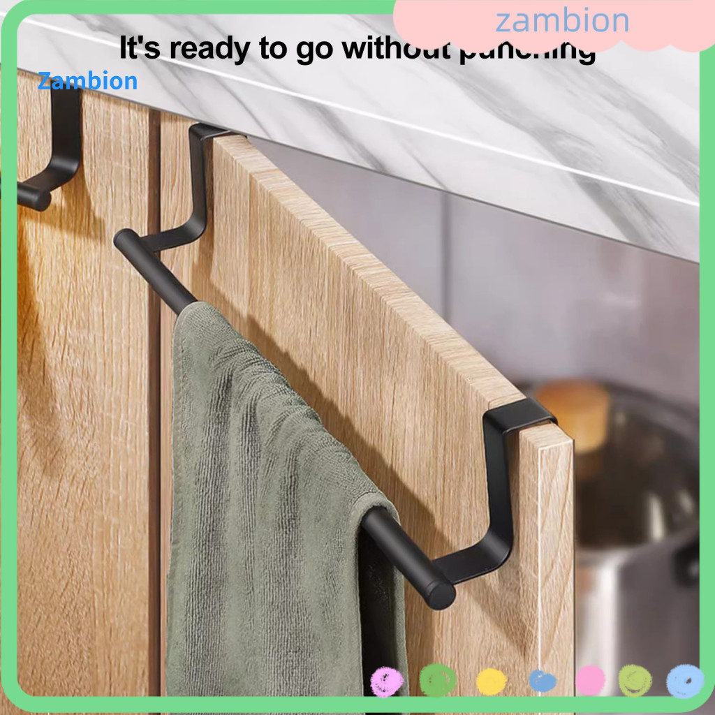 Towel Storage Rack Kitchen Holder for Cabinet Door 5kg Load Capacity Easy Installation Durable Dish Bar Space-saving for