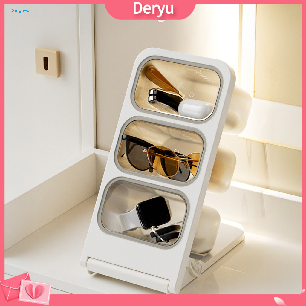 Compact Snack Storage Container Tea Bag Organizer for Countertop 3-tier with Angled Opening – Space-saving Desktop Box
