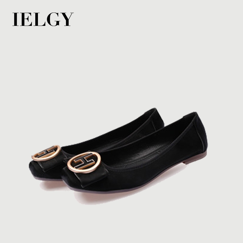 IELGY Sapatos Femininos Modernos Com Sola Macia E Fivela Redonda , Bico Quadrado plus size