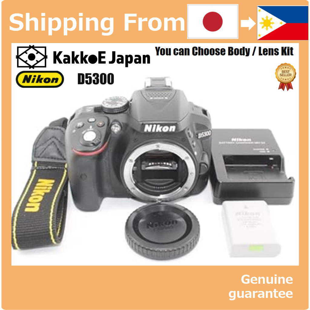 Câmera Digital SLR Nikon D5300 Usada (Pre-loved) em Excelente Estado - Apenas Corpo com Carregador de Bateria Original Incluso - Câmera DSLR Nikon D5300 de Alta Qualidade e Desempenho, Ideal para Fotógrafos Amadores e Profissionais - Produto Importado...