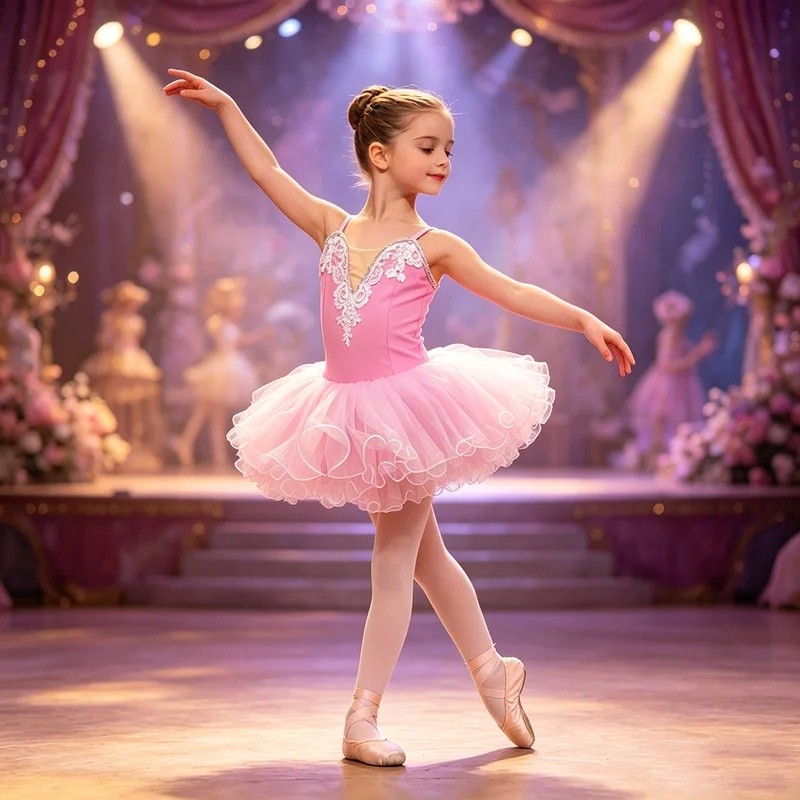 Vestido De Tule Tutu Rosa Para Crianças E , Balé Contemporâneo , Dança , Traje De Desempenho Recital , De Alta Qualidade