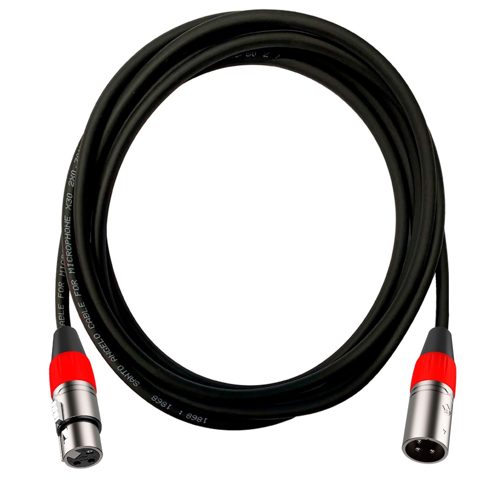 Cabo de Microfone XLR Profissional para Áudio de Alta Qualidade, Desempenho Impecável