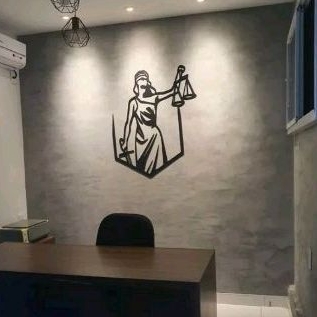 Quadro Decorativo Dama Da Justiça Decoração Escritório De Advocacia  Sala Recepção Advogado MDf 3mm