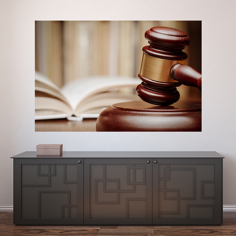 Painel Adesivo Decorativo de Parede Direito Advogado Advogada Advocacia Profissões Sala Escritório - 627pn