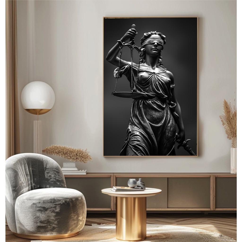 Quadro Decorativo Escritorio Direito Justiça Advocacia Grande