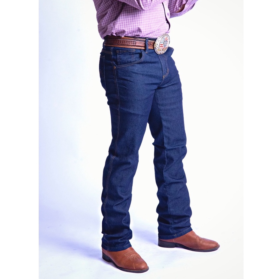 Kit 5 Calça Jeans Tradicional Básica Estilo Country Best Bull Trabalho Passeio Rodeio