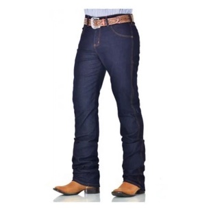 Calça Jeans Tradicional Basica Estilo Country com Elastano para Rodeio Vaquejada Lida Passeio Campo