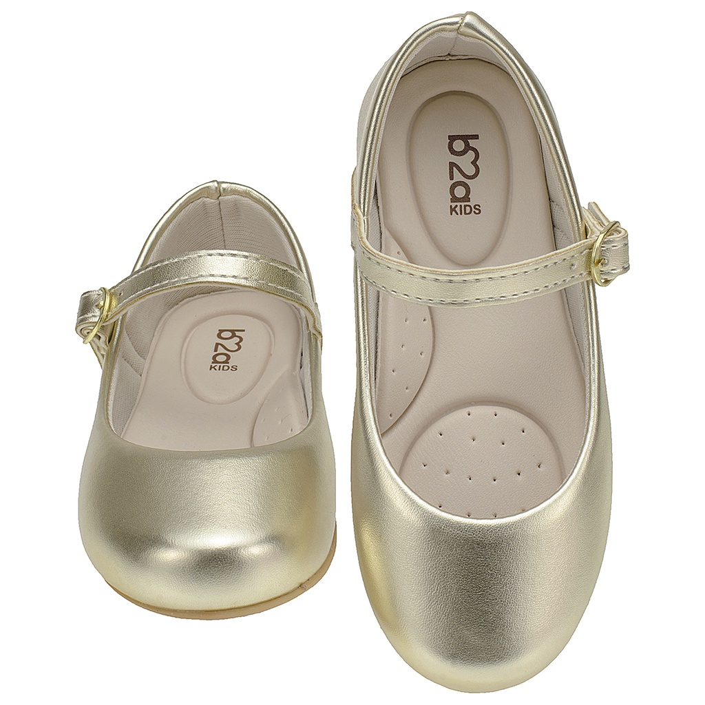 Sapatilha Infantil Básica Verniz Dourada Menina Passeio Festa Moda Blogueirinha 2001 - 18 ao 22