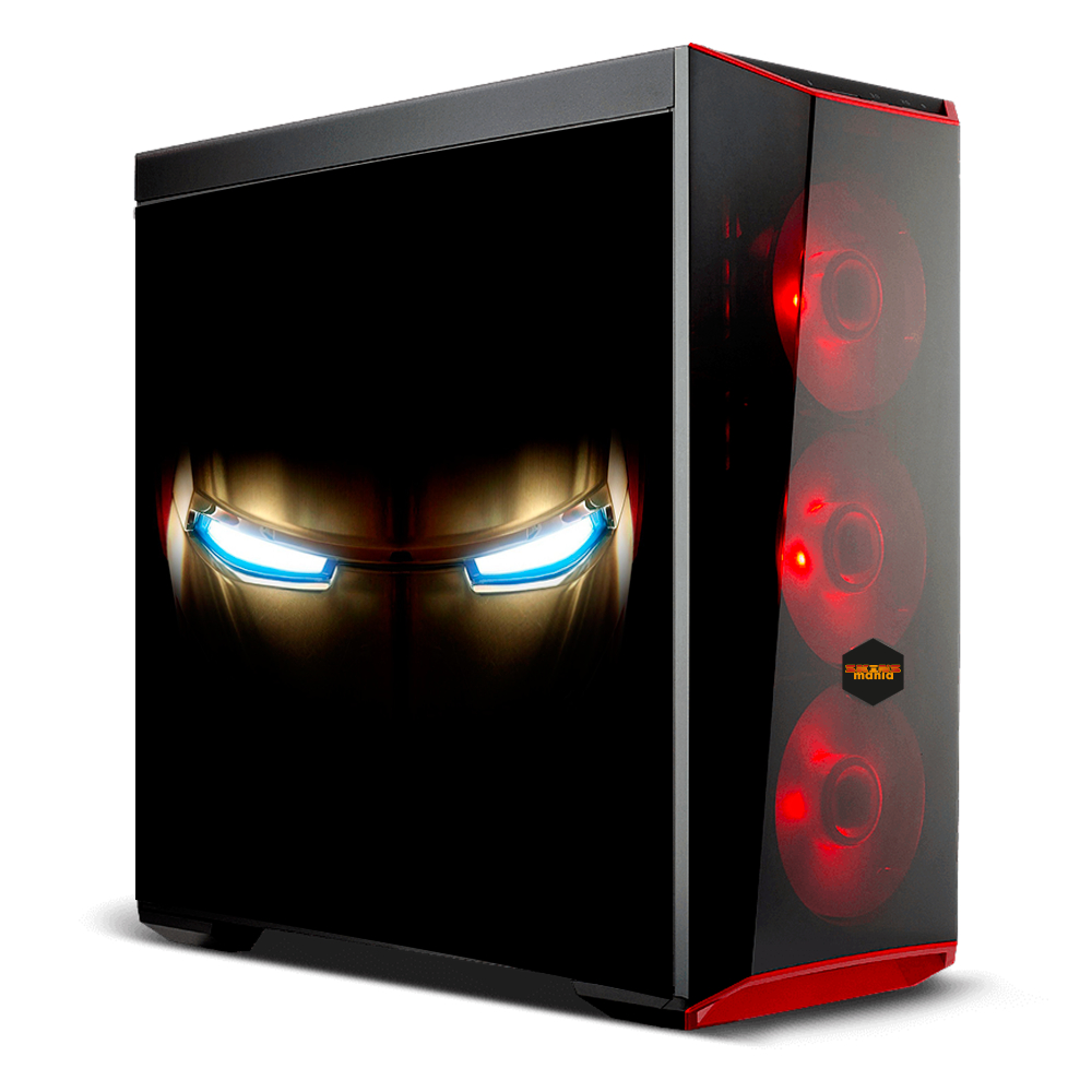 Adesivo Skin Pelicula Gabinete Computador Homem de Ferro [ 30 ] Vingadores Herois Iron Man Filme