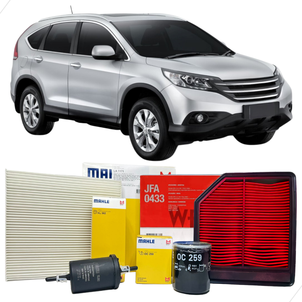 Kit De Filtros Mahle Wega Para Honda Cr-v 2.0 16v 2008 À 2011