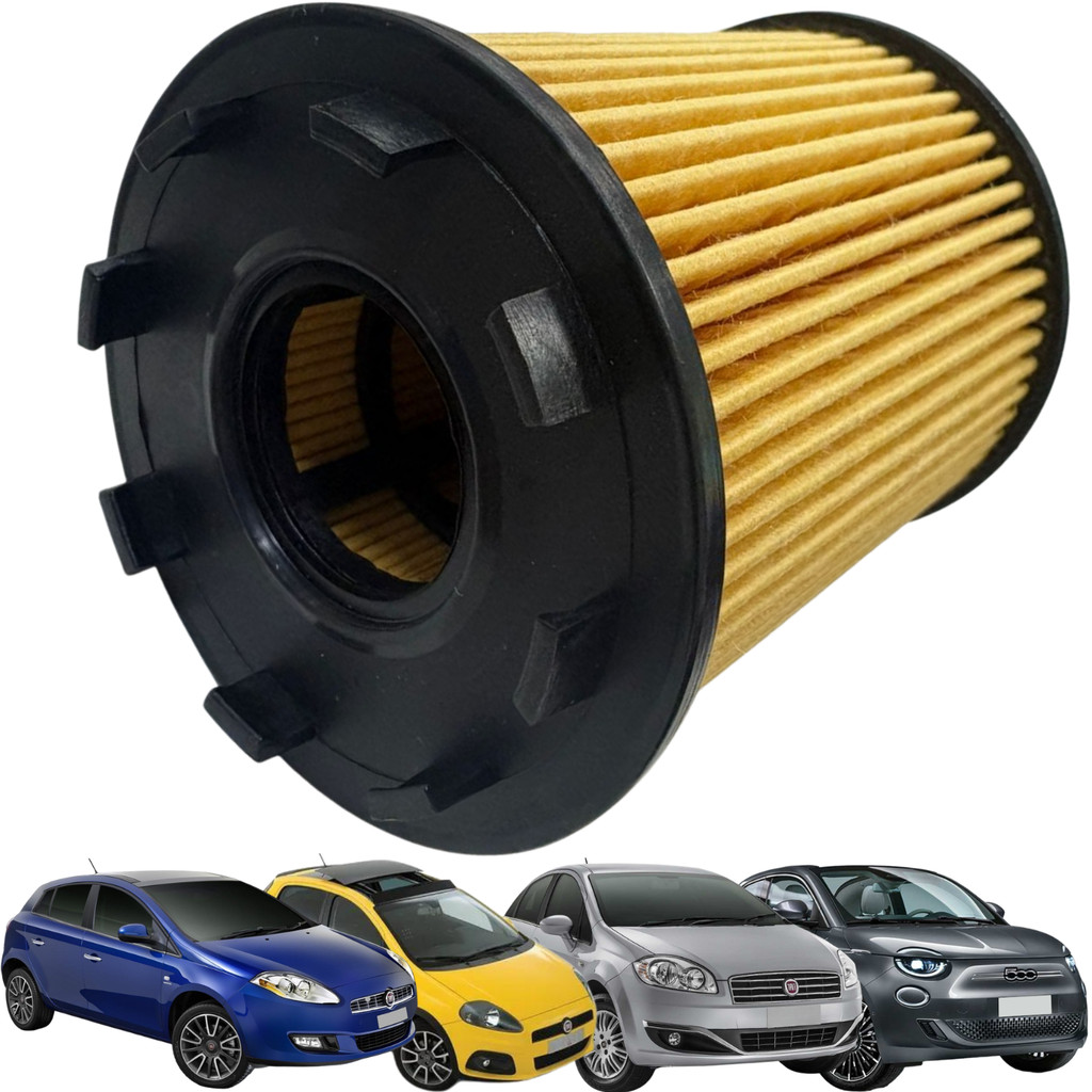 Filtro de Óleo do Motor WEGA para 500 Bravo Linea Punto 1.4 16V MULTIAIR T-JET L4 WOE909