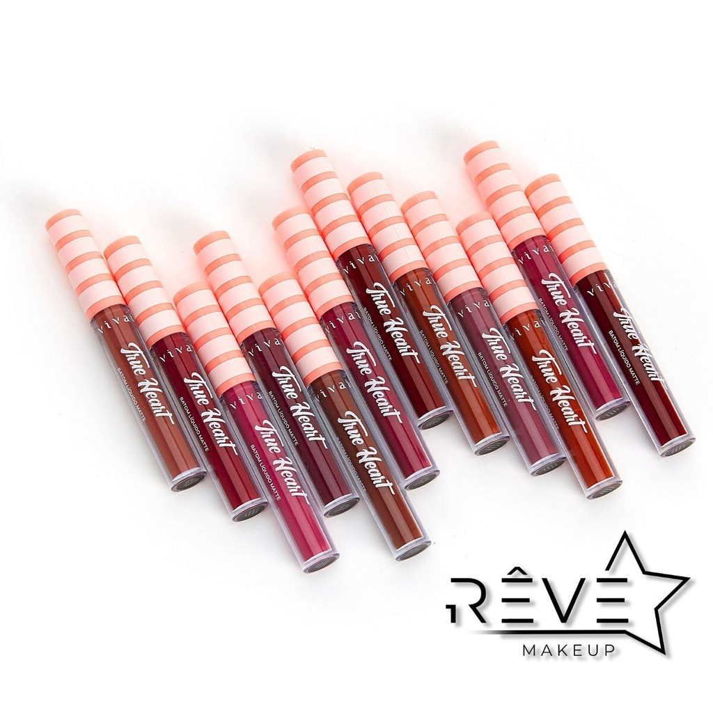 Batom Líquido Matte Longa Duração Toque Aveludado True Heart - Vivai