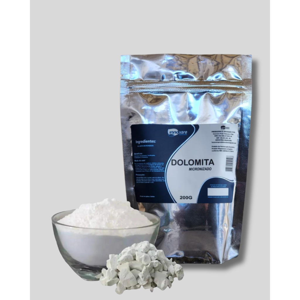 Dolomita em Pó Pura | Uso Cosmético | Skin Care | 100% Natural
