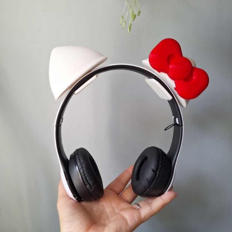 Orelha Hello Kitty, Acessório Para Fone, Headset, Fone Gamer