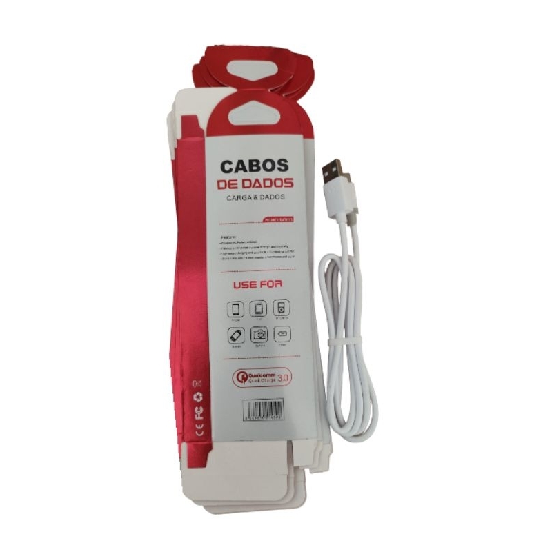 Cabo USB tipo C Para Carregador ou Transferência de Dados