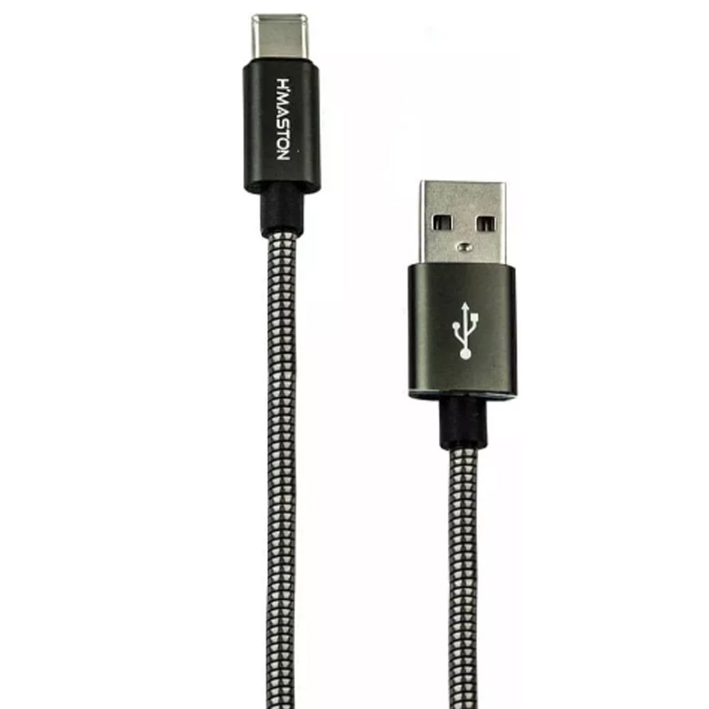 Cabo Tipo C Metal Turbo Transferencia De Dados Alta velocidade 4.8A Usb 2.0 XT2-3 1 Metro H'maston