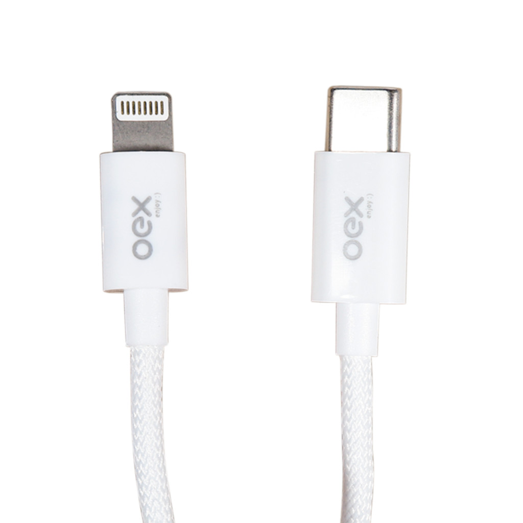 Cabo Carregador CE211 Tipo C Para Lightning iPhone 27W Turbo PD 2 Metros Nylon Trancado Transferencia