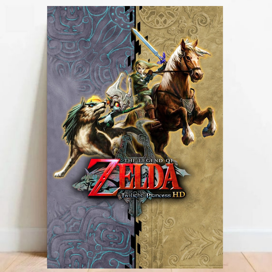 Quadro Placa decorativa Geek Gamer The Legend of Zelda nintendo video games Arte Poster A2 05
