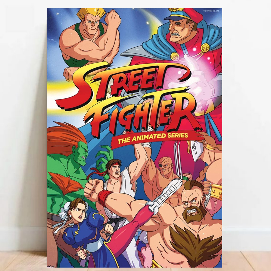 Quadro Placa decorativa Geek Gamer Street Fighter video games Arte Poster A2 04